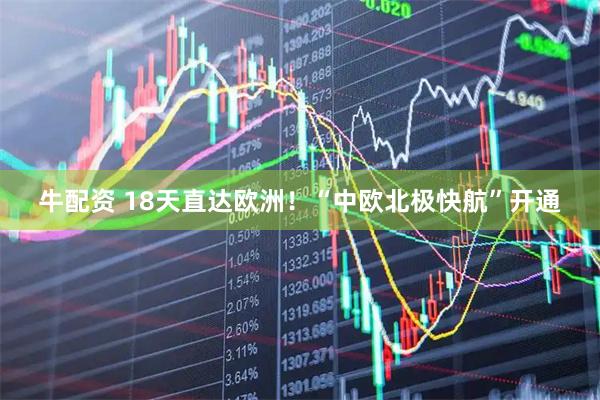 牛配资 18天直达欧洲！“中欧北极快航”开通