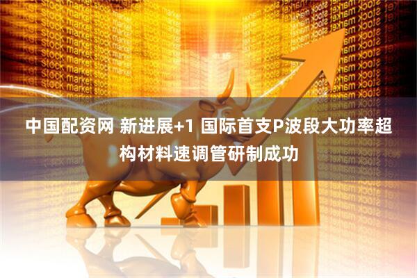 中国配资网 新进展+1 国际首支P波段大功率超构材料速调管研制成功